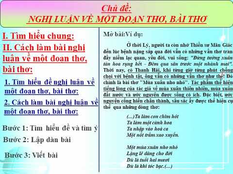 Nôi dung học trực tuyến môn Ngữ Văn Lớp 9 (ngày 13/4/2020)