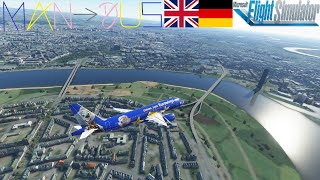 Manchester to Düsseldorf - MSFS2020 - Eurowings (europa park livery) screenshot 5