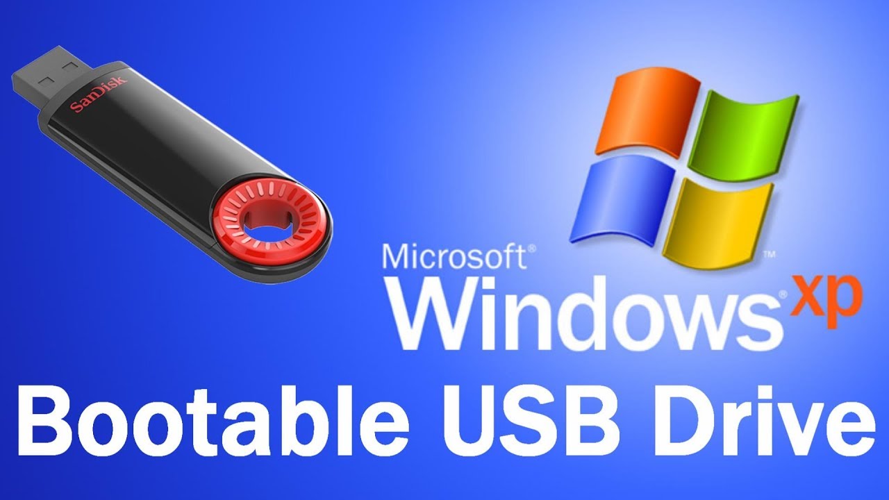 how to make a usb drive bootable in win xp