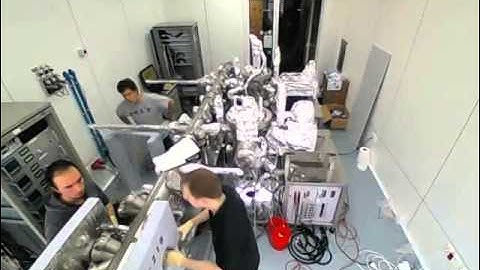Molecular Beam Epitaxy System facility time-lapse installation