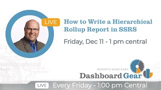 How to Write a Hierarchical Rollup Report in SSRS