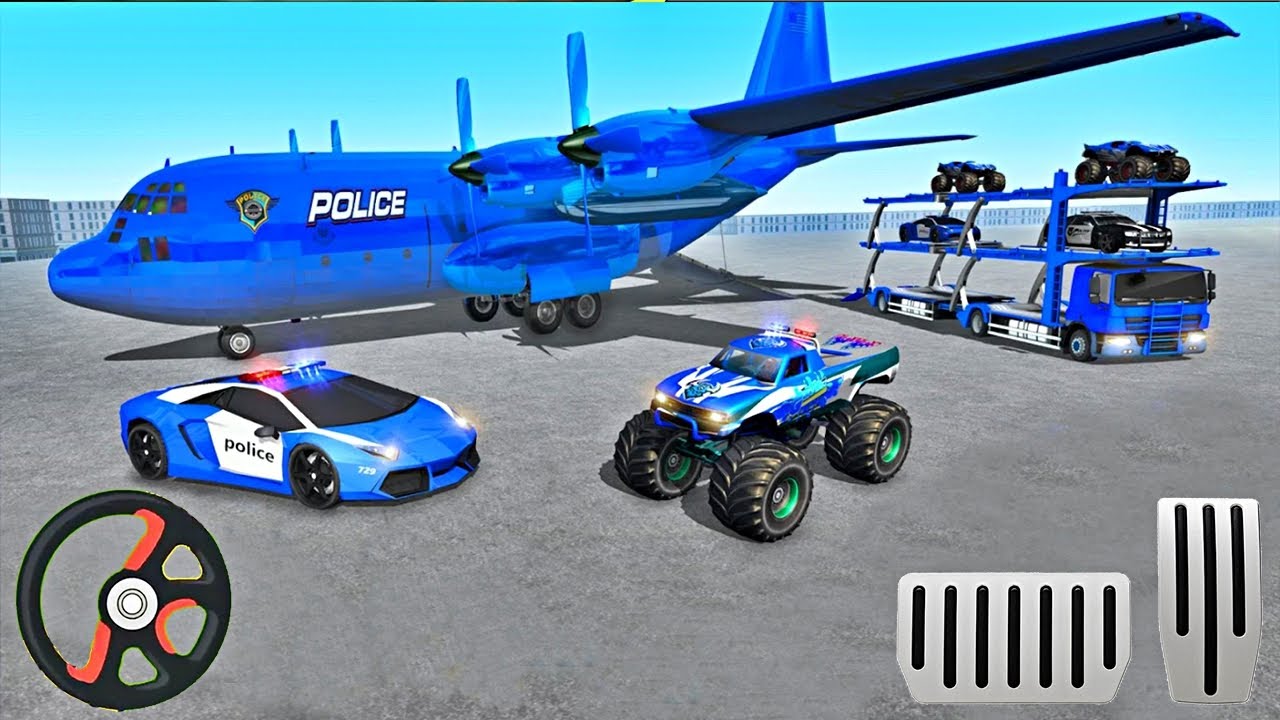 Grand Police Monster Truck Transport Driving - Android Gameplay