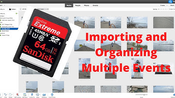Photoshop Elements importing and organizing multiple events from a single memory card.
