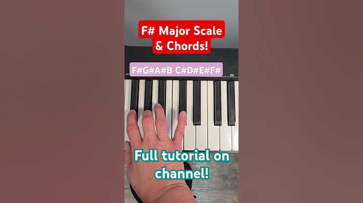 F Sharp Major Scale Piano 🎹 #pianotutorialforbeginners  #easypiano