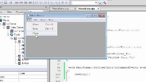 CodeBlock :: Menu Bar
