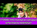 Күйөөсүнө наалыган аялдын ырыскысы кемийби?