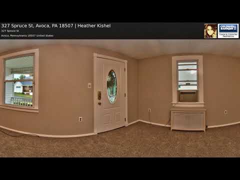 327 Spruce St, Avoca, PA home video tour