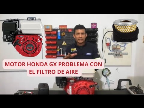 MOTOR HONDA GX390 CUIDADO DEL FILTRO DE AIRE PARA EVITAR DAÑOS EN EL MOTOR.