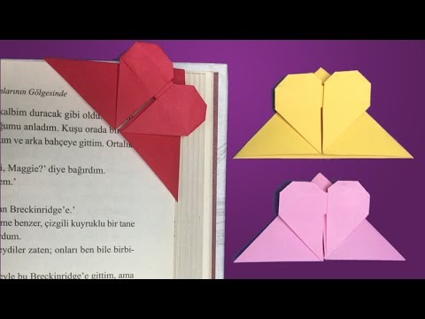 Kalp Kitap Ayracı / Nasıl Yapılır ? / Origami