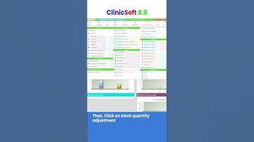 ClinicSoft 8.0 - How to add a new stock quantity adjustment