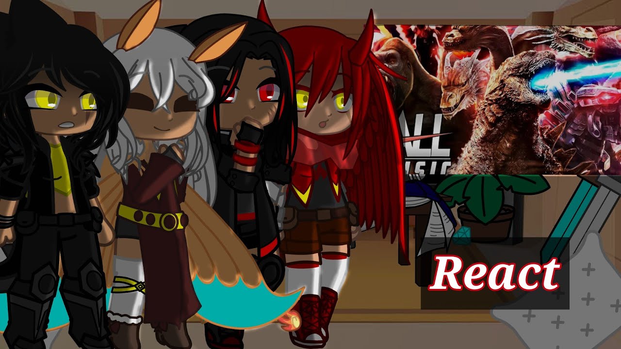 •||Kaijus fêmeas react ao Rap do monstroverso|| (All place BR)