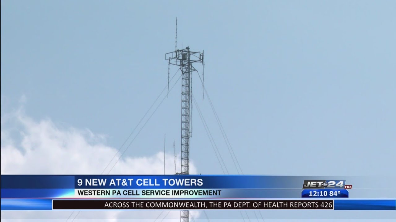 Nine new AT&T cell towers added throughout western PA to improve cell ...