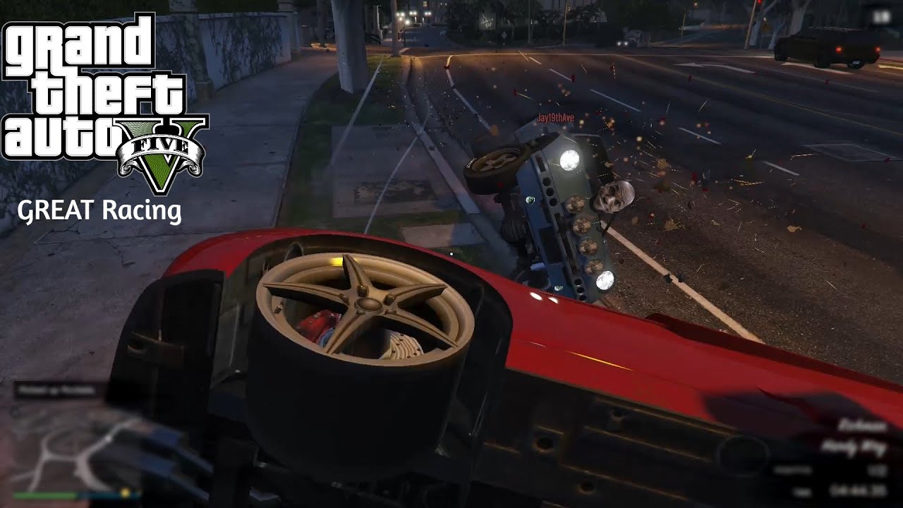 chaotic Gta 5 racing Funny moments - YouTube