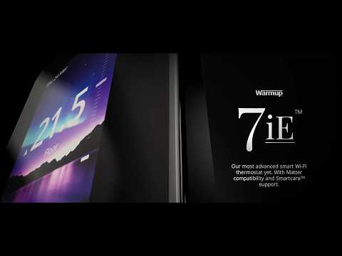 Warmup 7iE™ Smart Thermostat | Smart Heating Control with Matter, SmartGeo™ & Smartcare™ | Screwfix