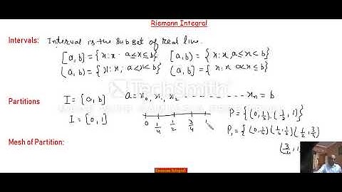 Riemann Integral (Partition of an Interval)