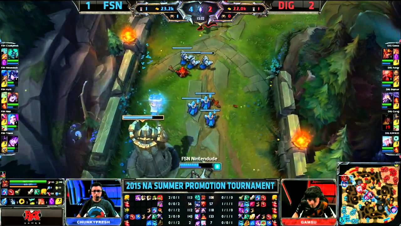 Dignitas vs Fusion - Game 4 - NA LCS Summer Promotion 2015