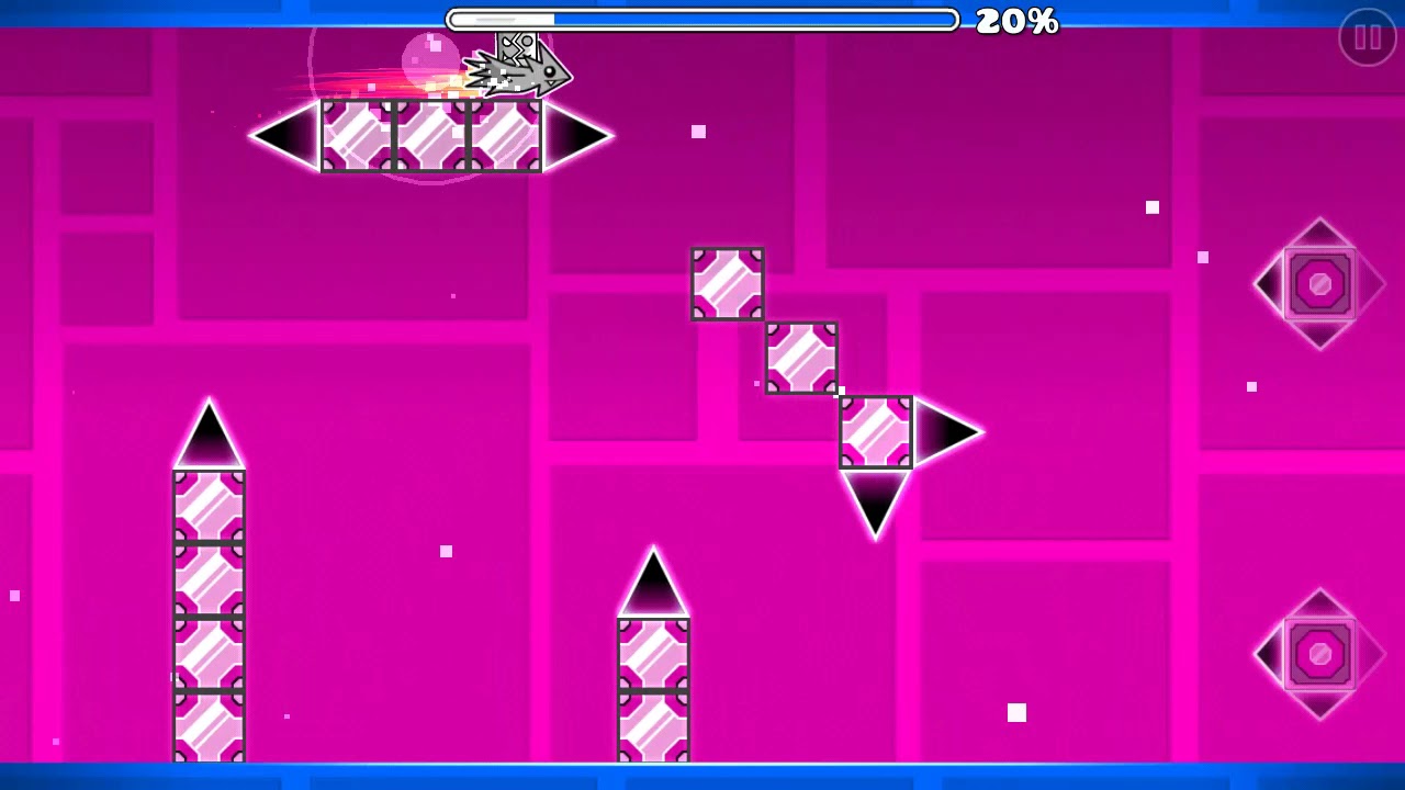 Playing my first Created level! (Again ._.) | Geometry dash - YouTube