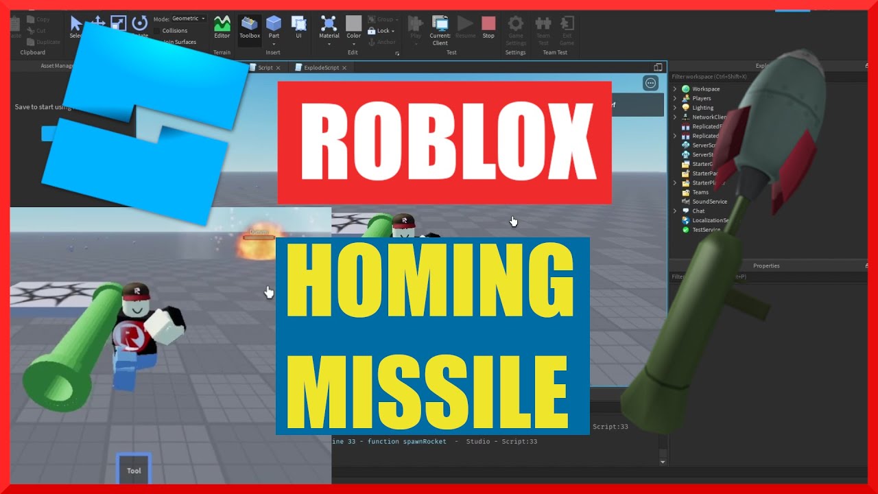 How to Make a Homing Missile Launcher - Roblox Studio [2022] 