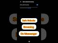 Turn On Safe Browsing on Messenger 🔒🌐 | Protect Privacy #Shorts #ytshorts #spotify #viralvideo