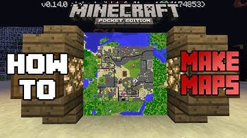 How To Make Maps In MCPE 0.14.0|Minecraft (MCPE) How To #22