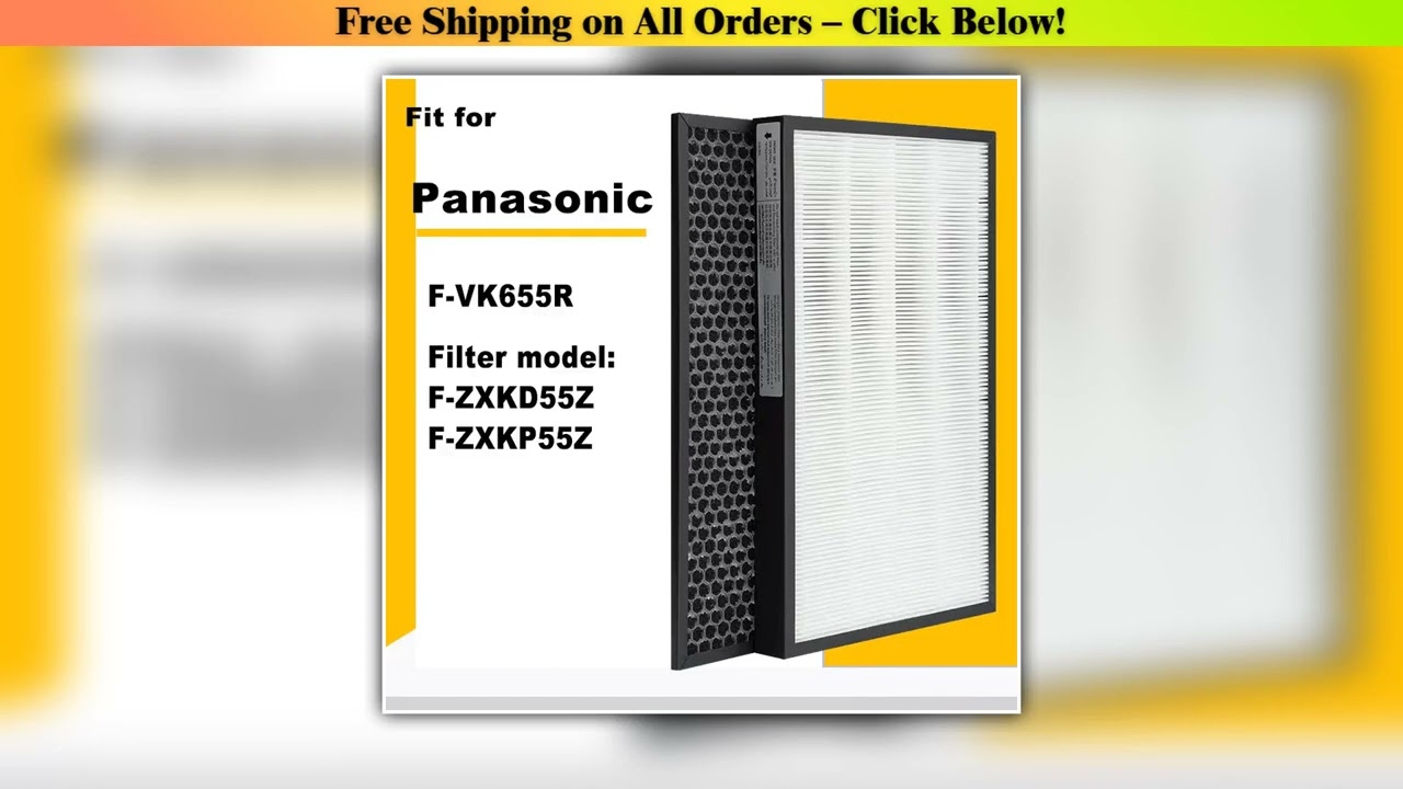 HEPA Filter F-ZXKP55Z Activated Carbon Deodorizing Filter F-ZXKD55Z for Panasonic Air Purifier