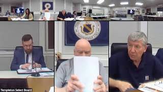 Templeton Select Board Meeting of March 26, 2026