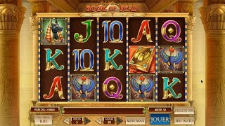 ON TESTE BOOK OF DEAD, UNE MACHINE A SOUS POPULAIRE | CASINO EN LIGNE FR screenshot 2