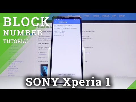How to Block Number in SONY Xperia 1 – Add Blacklist