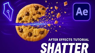 Shatter Cookie Effect in After Effects | Explosive Motion Graphics Tutorial 2025#youtube #editing