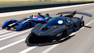 30000 HP Red Bull X2010 vs Ferrari FXX-K GTR at Special Stage Route X