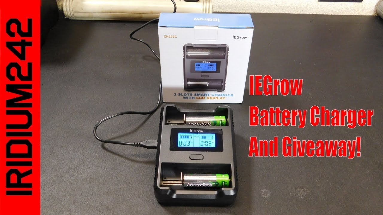 Ie Grow 2 Slot Lcd Charger Zh221c