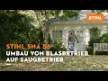 SHA 56 von Blasbetrieb auf Saugbetrieb umbauen | STIHL Anleitung