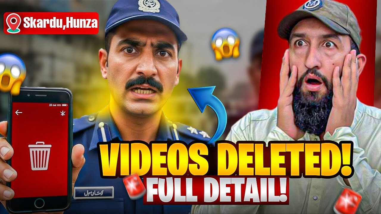 Why Police Deleted My Video 😰 | Sakardu Tour With Friends🥰|Land Sliding In Gilgit Road 