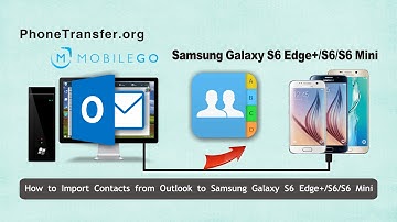 How to Import Contacts from Outlook to Samsung Galaxy S6 Edge+/S6/S6 Mini
