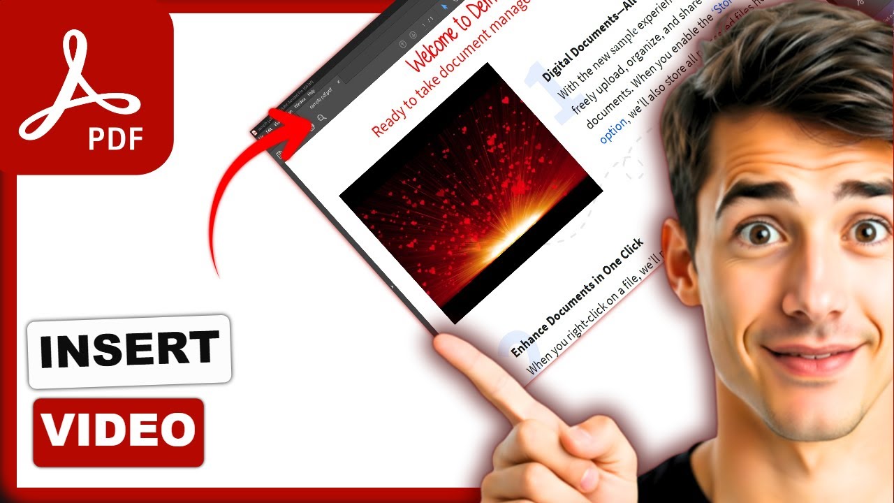 How to add a video in a PDF using Adobe Acrobat Pro DC (Easiest Way ...