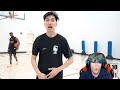 Reacting To RiceGum VS CashNasty 1v1 Basketball!