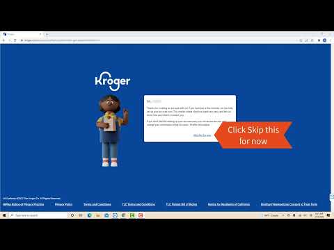 Kroger - Sign Up Tutorial