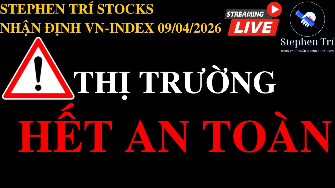 🔴VN-INDEX 09/04/2026: Tăng mạnh nhất thế giới - Thị trường hết an toàn để mua mới