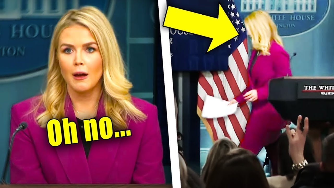 Leavitt SUDDENLY ENDS PRESSER as SCANDAL ERUPTS!