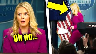 Leavitt SUDDENLY ENDS PRESSER as SCANDAL ERUPTS!