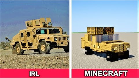 How To Make Humvee | Minecraft Tutorial