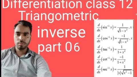 Differentiation class 12 Triangometric inverse rs Aggarwal ex 10c