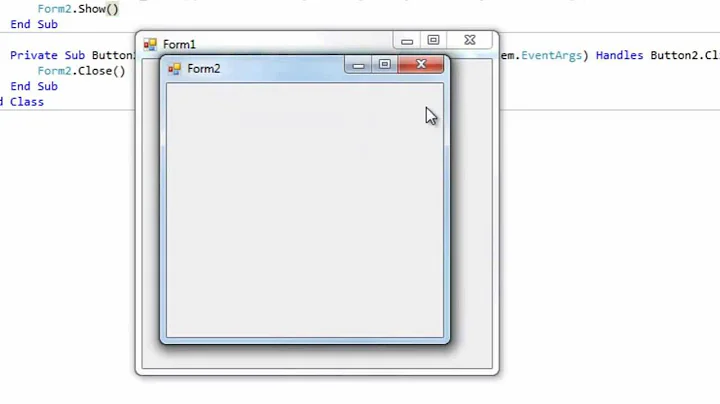 Visual Basic Multiple Forms