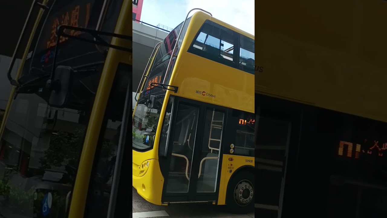 Bus driver hardly go through a narrow road 