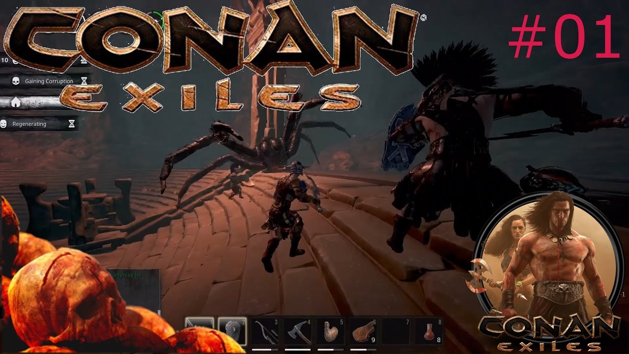 Conan Exiles 01 Killing The Spider Queen In The Spider Cave With The