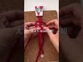 100均材料でもOK！マクラメ入門編「クリスマスツリーの形のオーナメント」How to make Macrame Christmas tree ornament ame #shorts