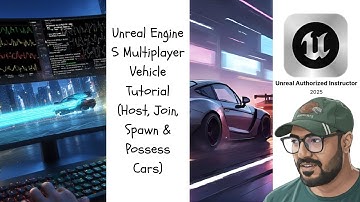 Unreal Engine 5 Multiplayer Vehicle Tutorial (Host, Join, Spawn & Possess Cars)