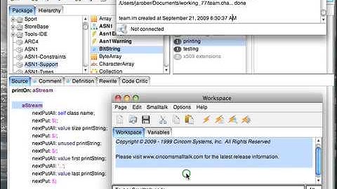 Tutorial: VisualWorks Basic Introduction - Keyboard Shortcuts