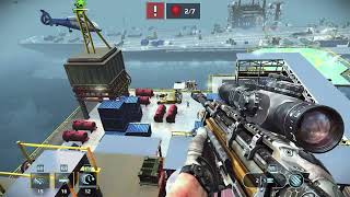 Sniper Fury | Missions | Region 6 : Aircraft Carrier | Story | Level 1 To 5 screenshot 5
