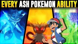 Every Ash Pokemon Who Have Ability | Strongest Abilities Of Ash Pokemon | Hindi |